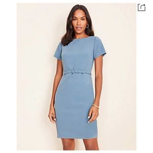 Ann Taylor belted sheath dress